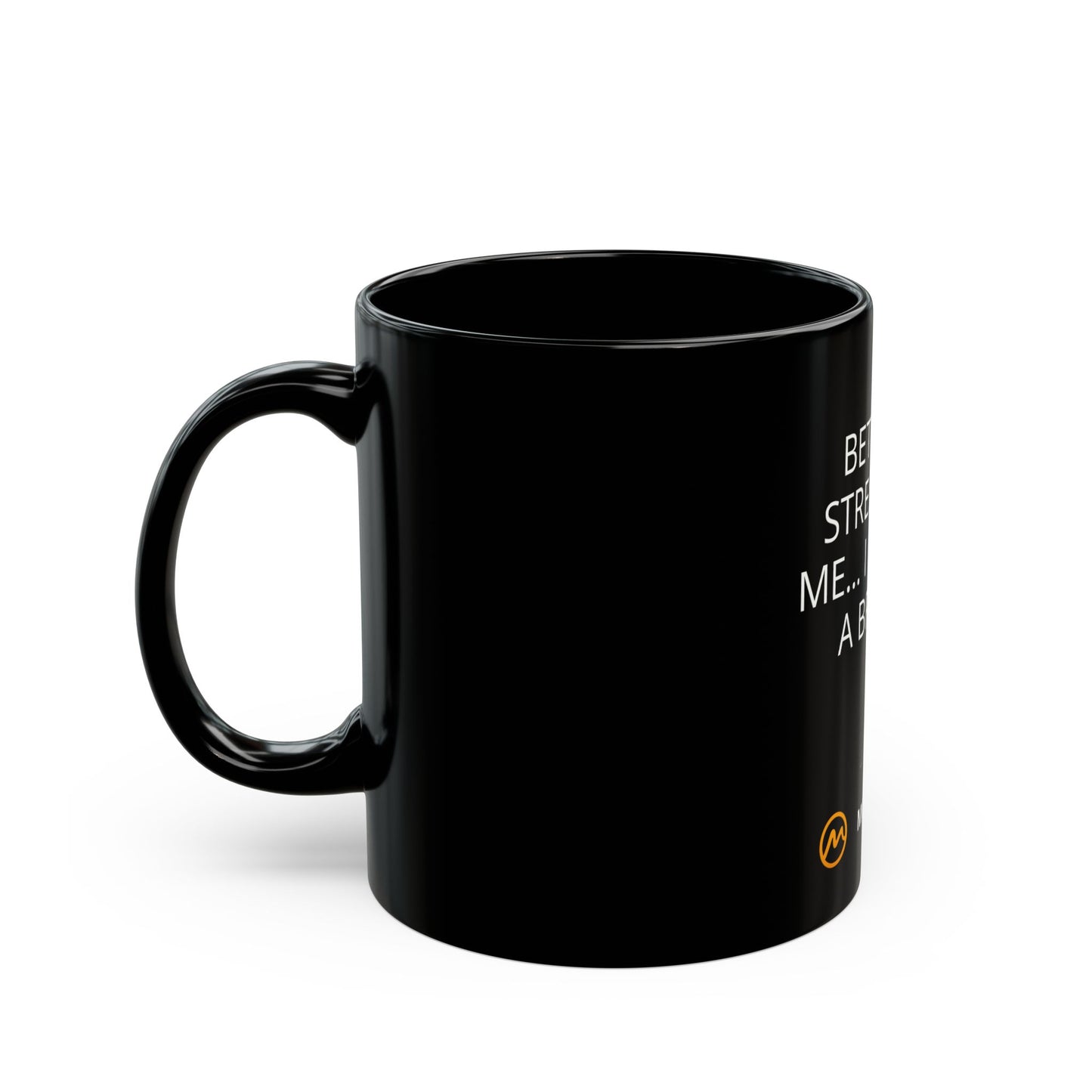 Black Ceramic Mug — BETWEEN STRESS AND ME... I CHOOSE A BREATH